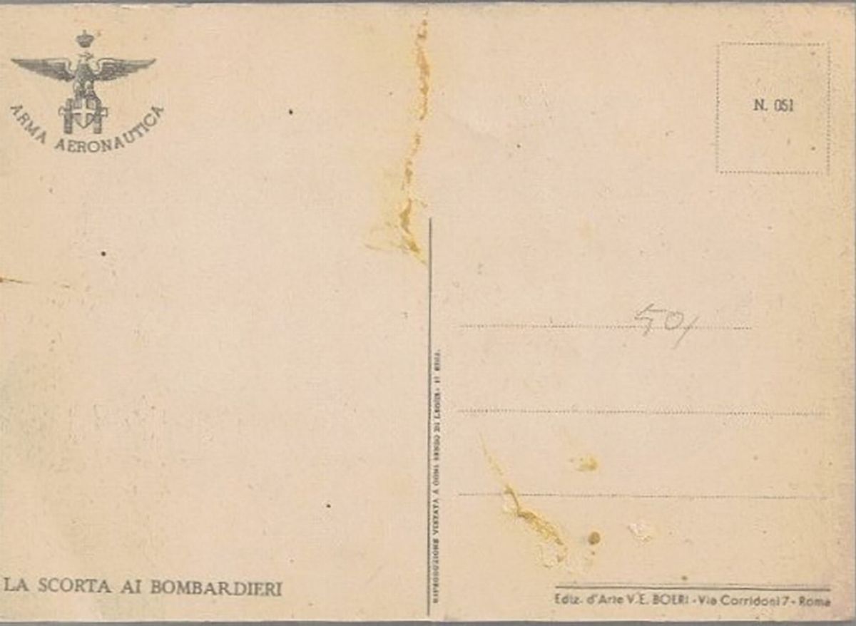 Cartolina Umoristica Arma Aeronautica
