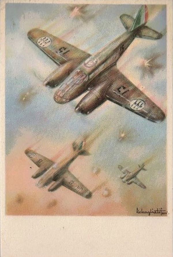 Caproni airplanes postcard