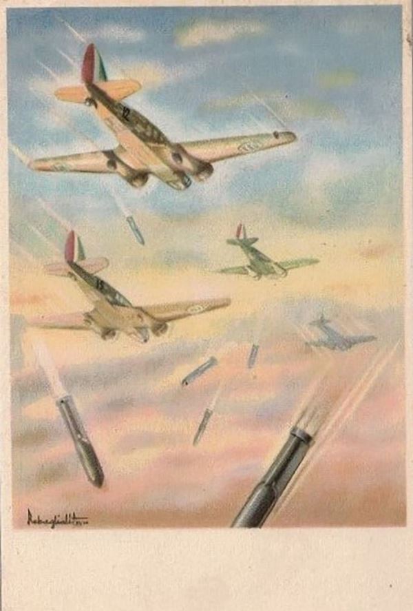 Aviation postcard