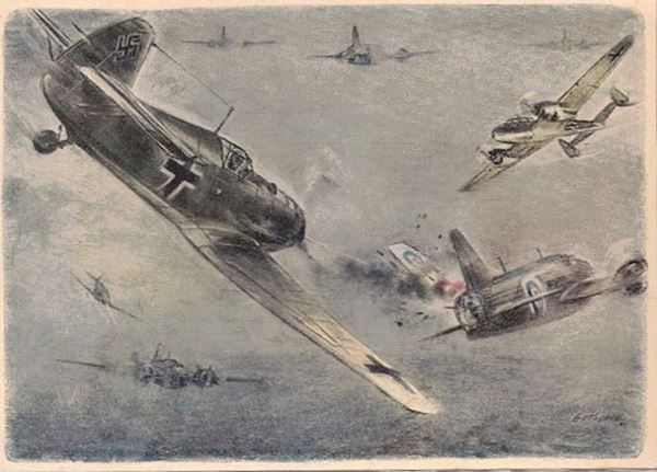 Nazi propagance postcard