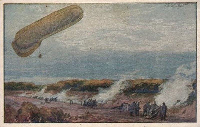 Cartolina Fotografica Dell'associazione Tedesca Flotta Aerea