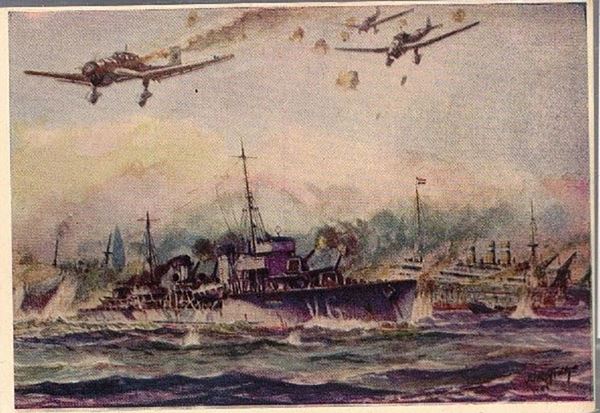 Rare World War II photographic postcard
