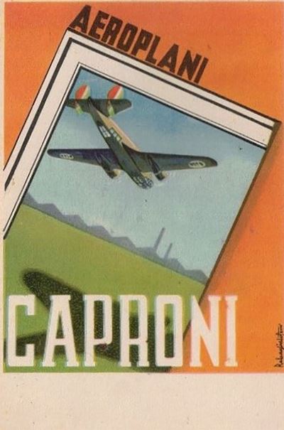 Cartolina Aeroplani Caproni