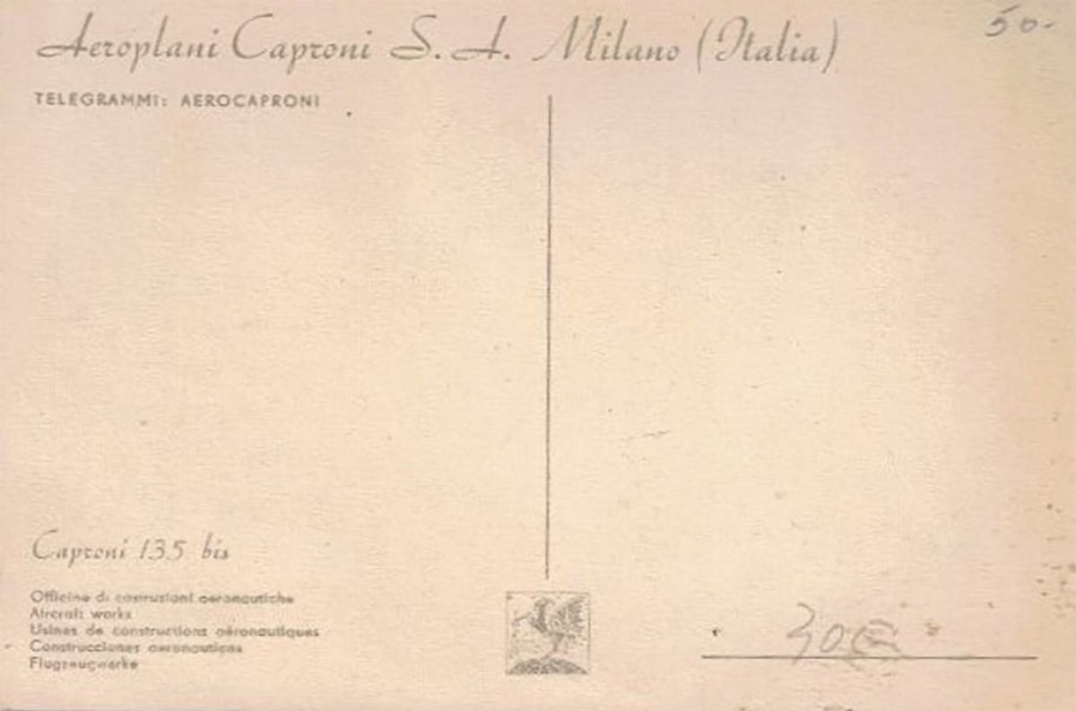 Cartolina Aeroplani Caproni