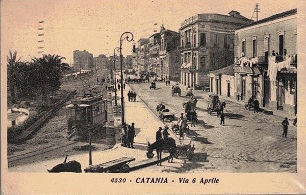 Original postcard Catania