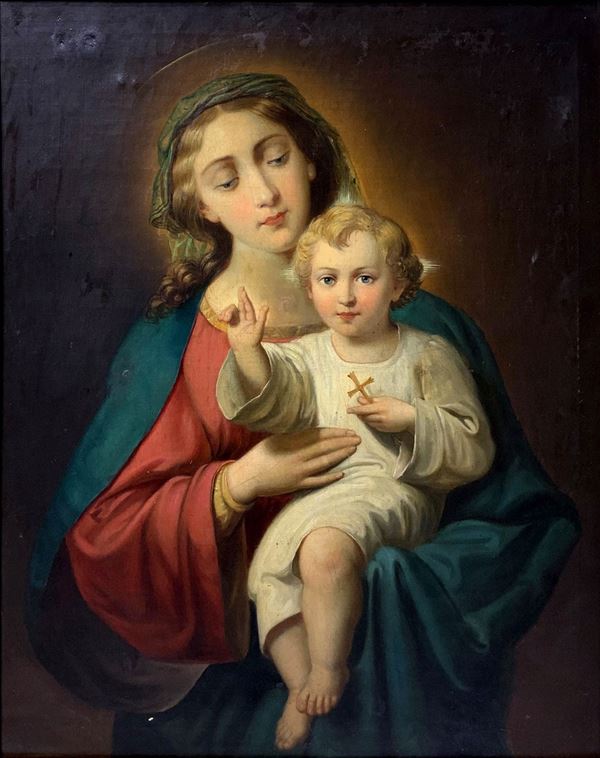 Madonna con bambino benedicente