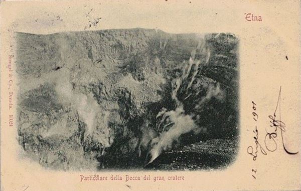 Cartolina fotografica Etna