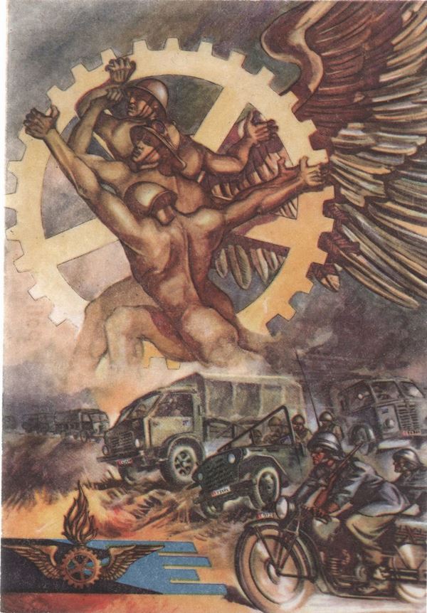 Genoa Territorial Military Command Postcard