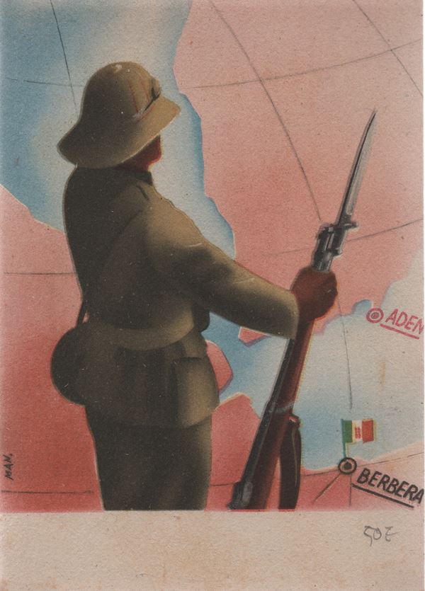 Colonial propaganda postcard