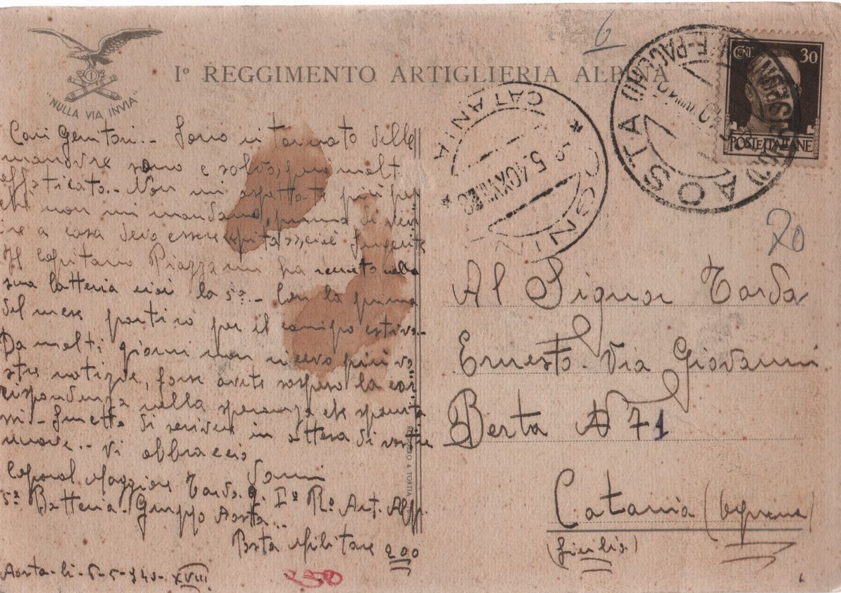 Rara Cartolina di Guerra