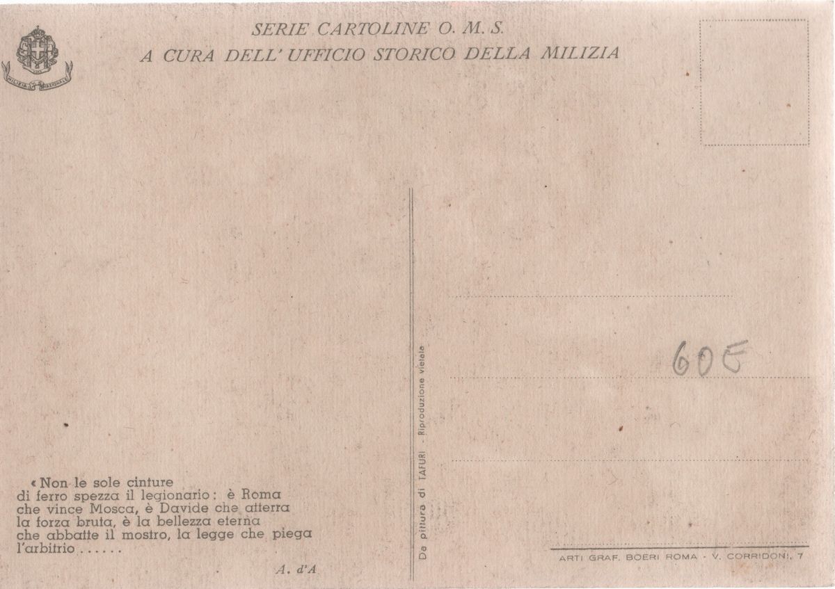 Cartolina Oms Guerra di Spagna