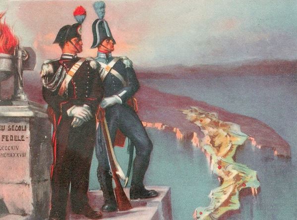 Cartolina originale legione territoriale Carabinieri reali Catanzaro