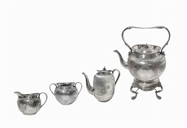 Sheffield tea service consisting of n. 4 pieces