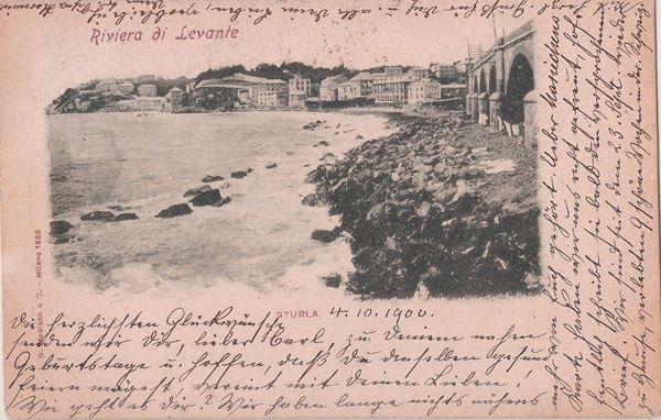 Cartolina fotografica Riviera di Levante