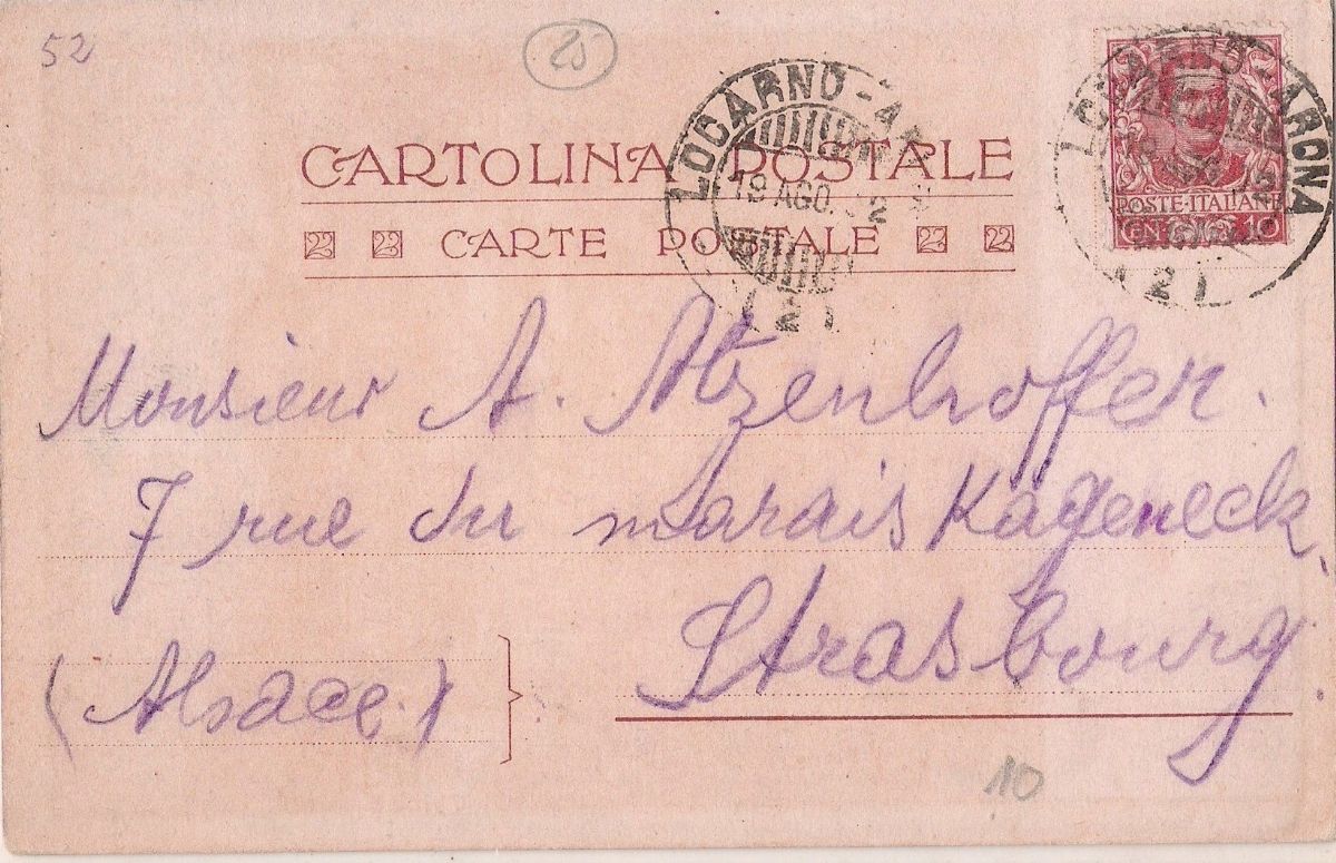 Cartolina Ufficiale Dell'impresa di Navigazione sul Lago Maggiore
