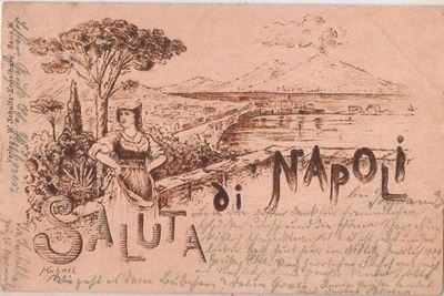 Cartolina Illustrata di Napoli