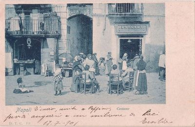 Cartolina di Costumi Tipici di Napoli