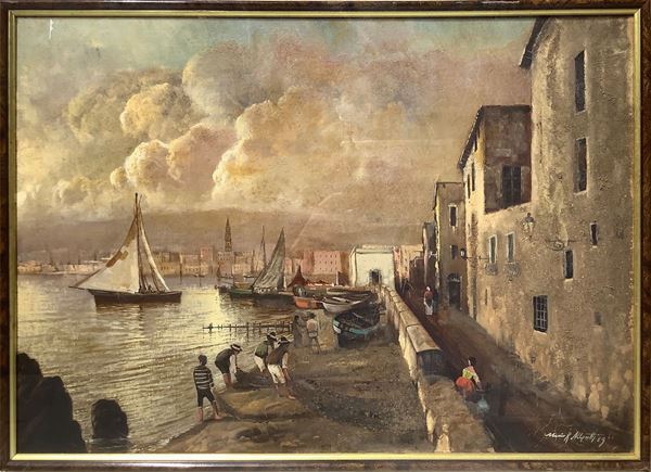 Mario Rosario Allegretti - Port landscape