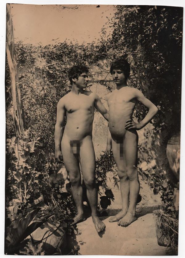 Wilhelm Von Gloeden - Nude of two boys