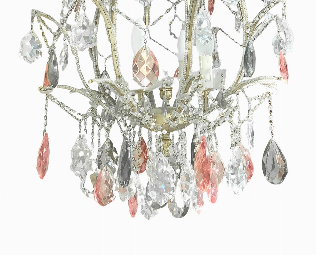 Lampadario struttura in metallo