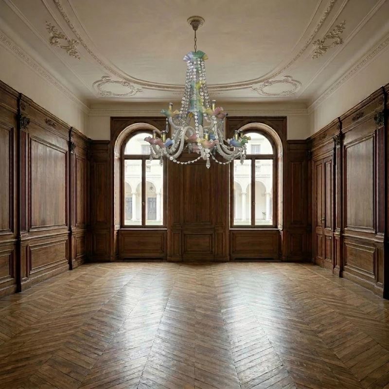 Elegante lampadario in cristallo Baccarat