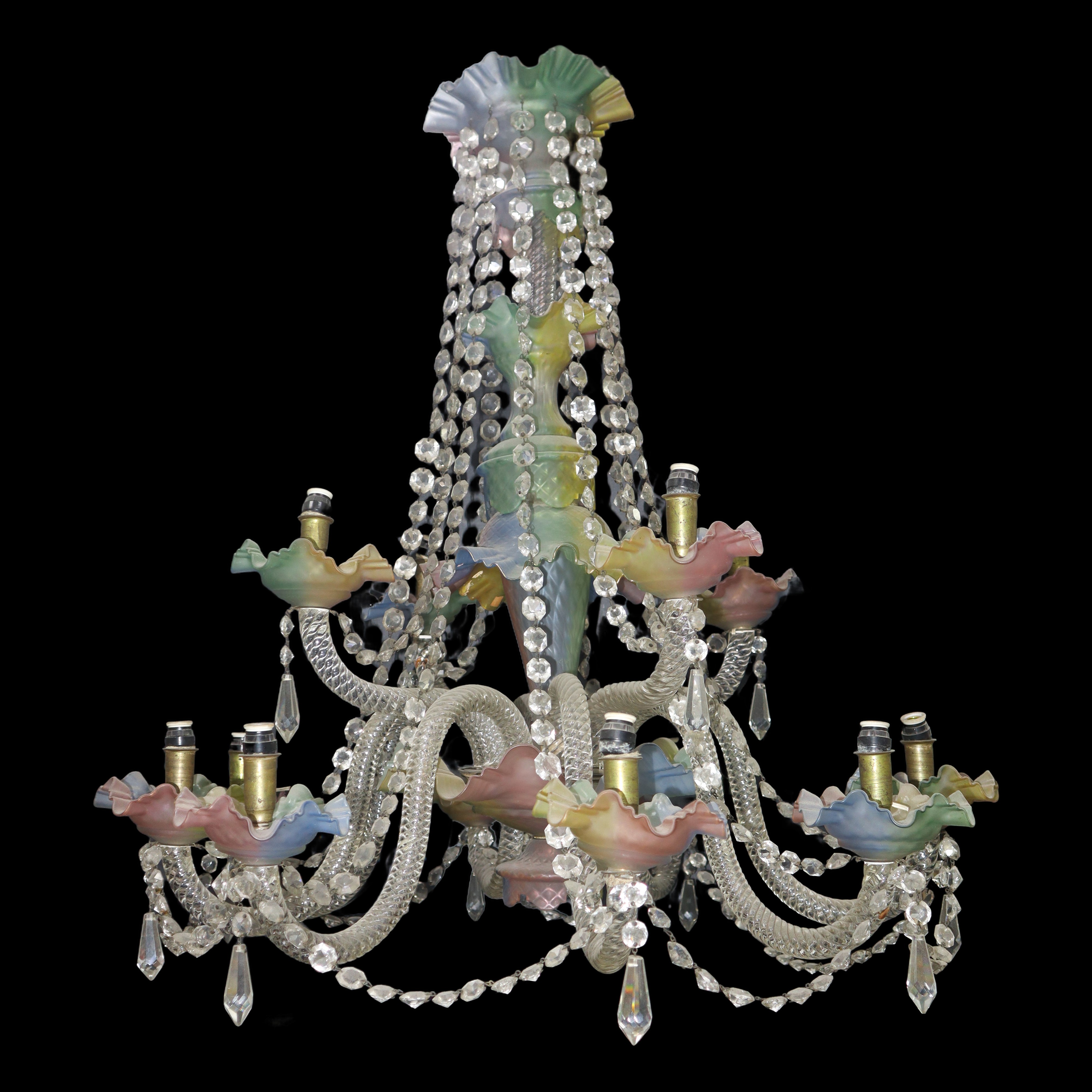 Elegante lampadario in cristallo Baccarat