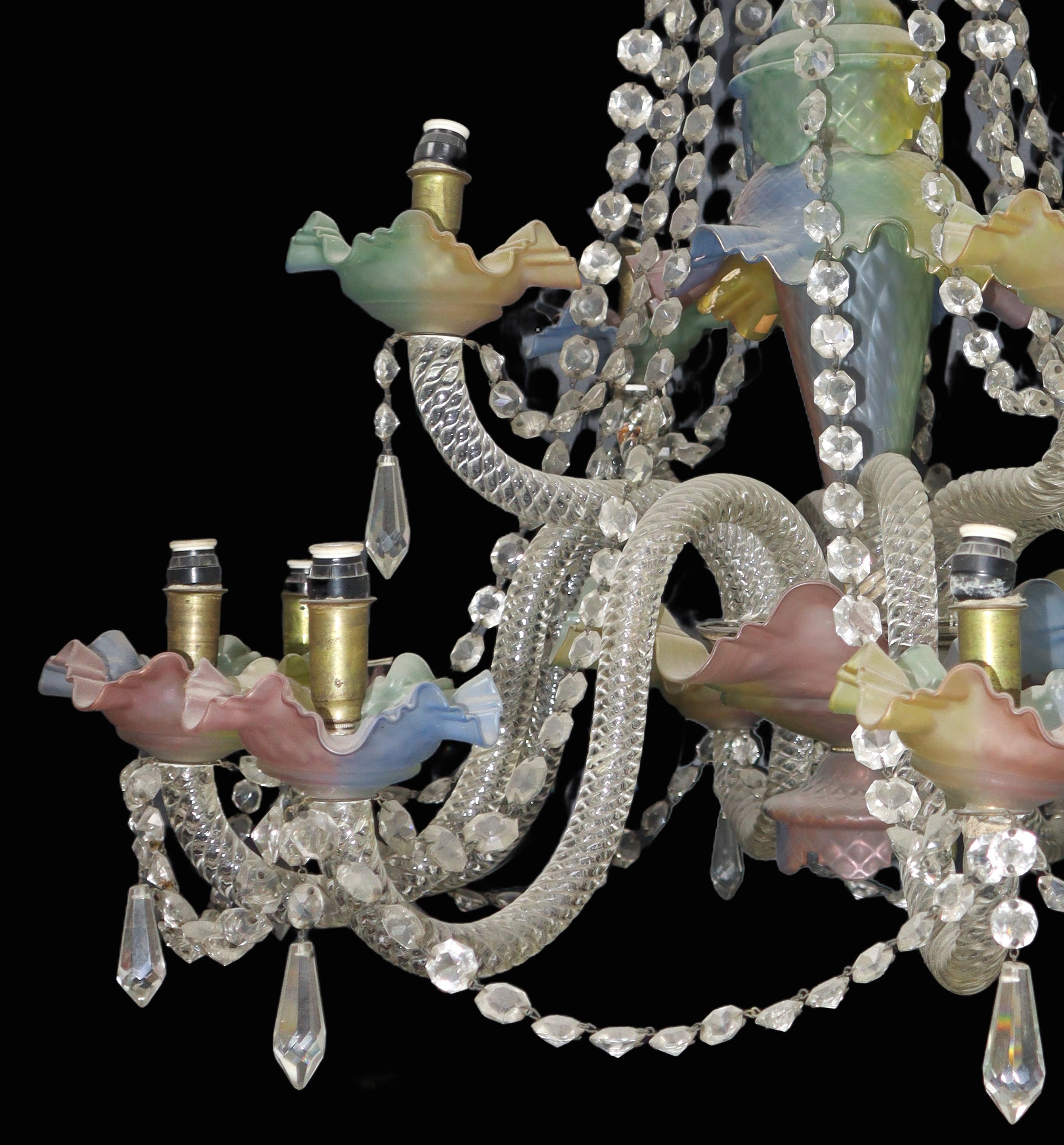 Elegante lampadario in cristallo Baccarat