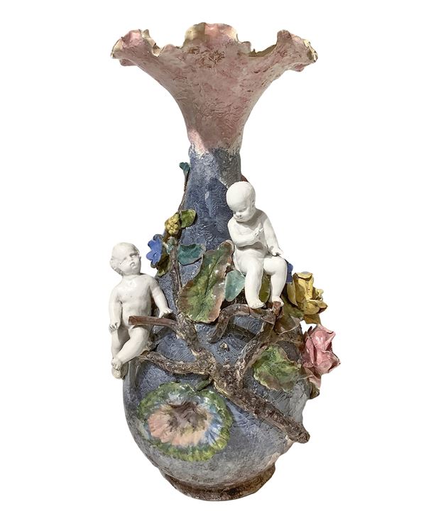 Majolica vase