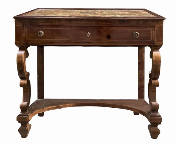 Console in legno di noce