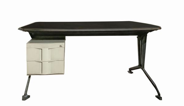 Disegno B.B.P.R Produzione Olivetti - Synthesis model metal desk