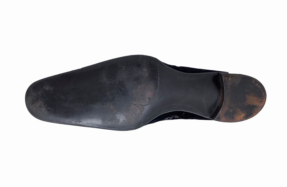 Scarpe pantofole d'epoca, ricamo, Inizi XIX secolo