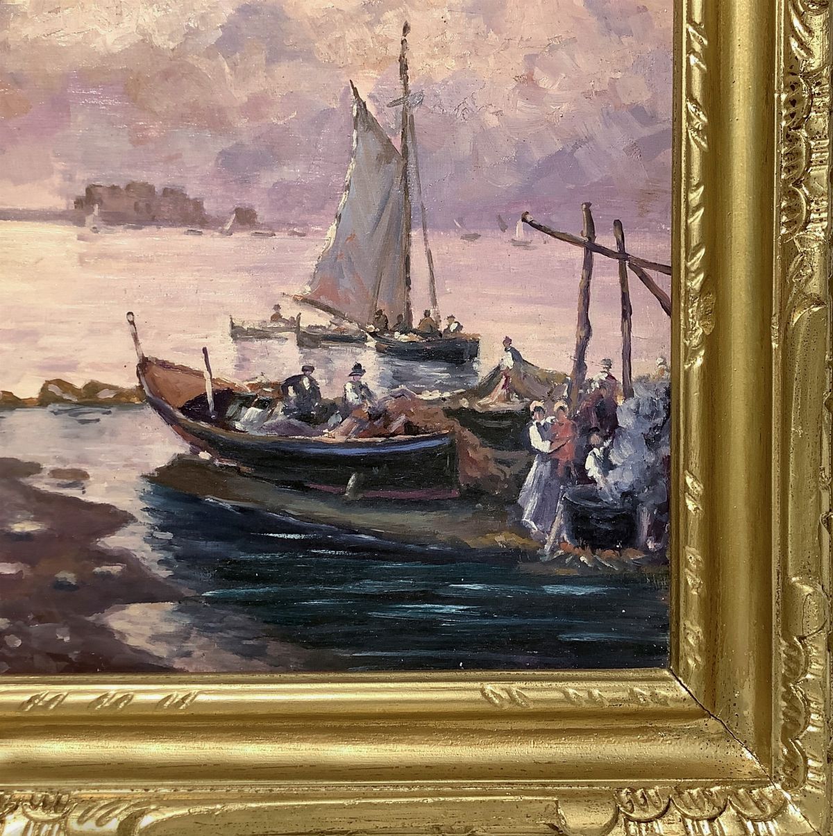 Nicolas De Corsi - Marina con Barche