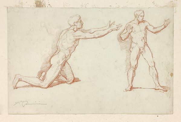 Vincenzo Camuccini - Study of two male nudes