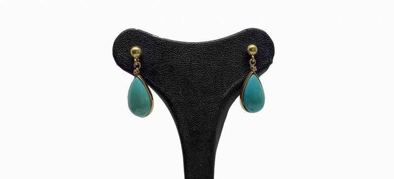 Orecchini in Oro e Turchesi
