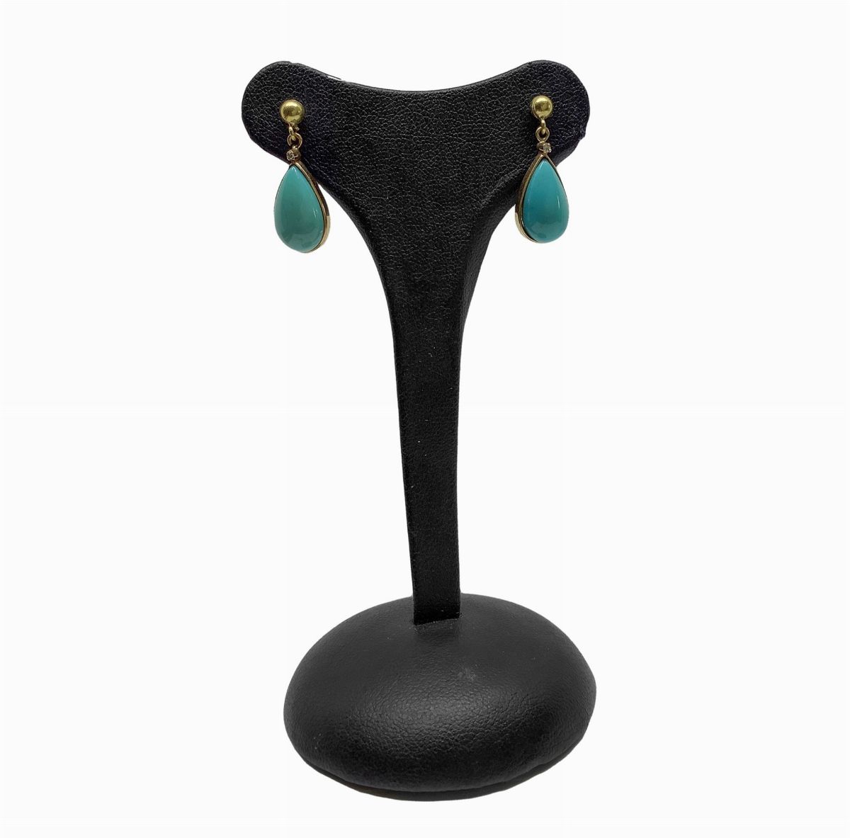 Orecchini in oro e turchesi