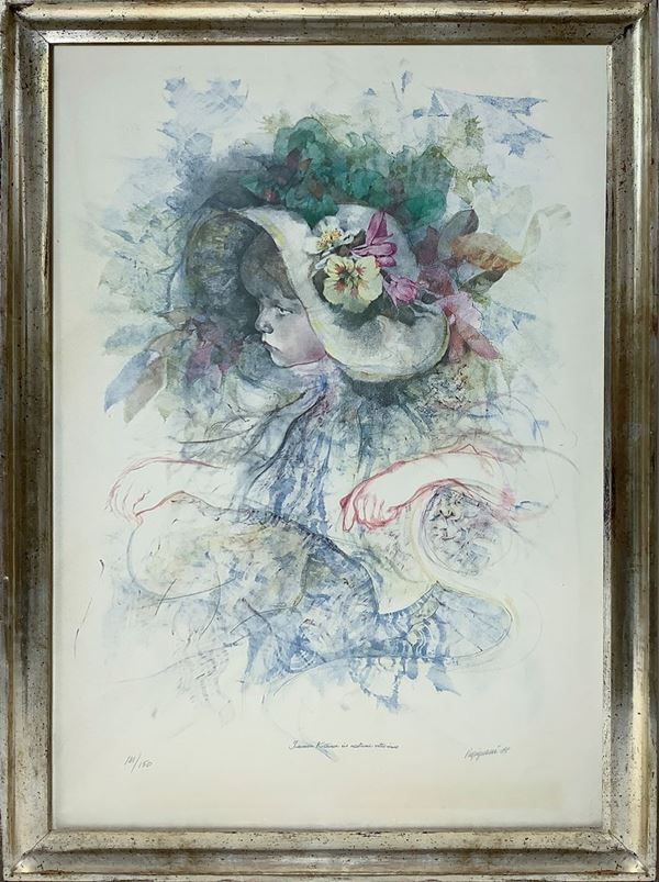 Renzo Vespignani - Jeanne Killian in Victorian costume