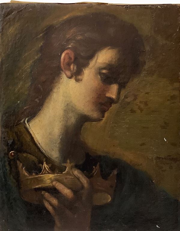 Young man with crown