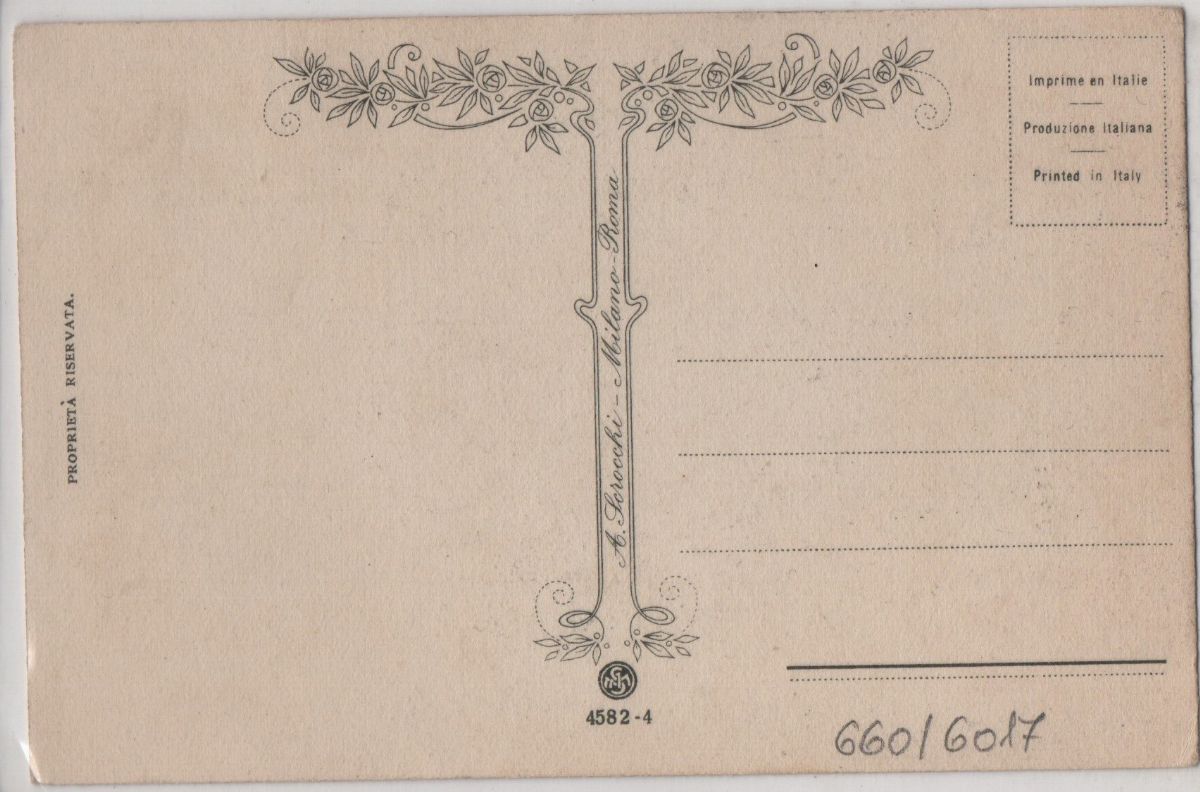 Cartolina originale Pax et Laetizia - Commemorativa