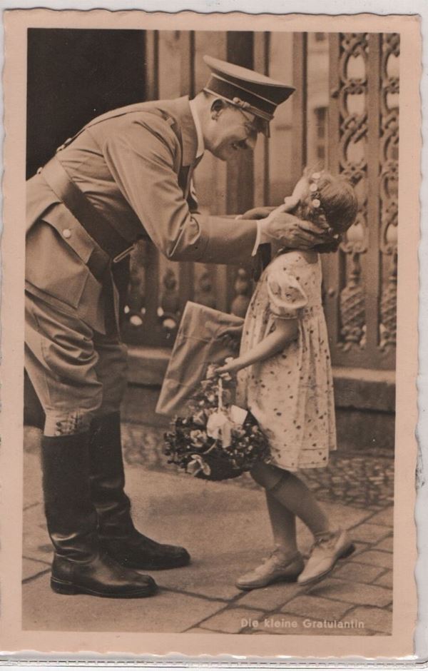 Original postcard for 51st birthday - A little girl wishes him well