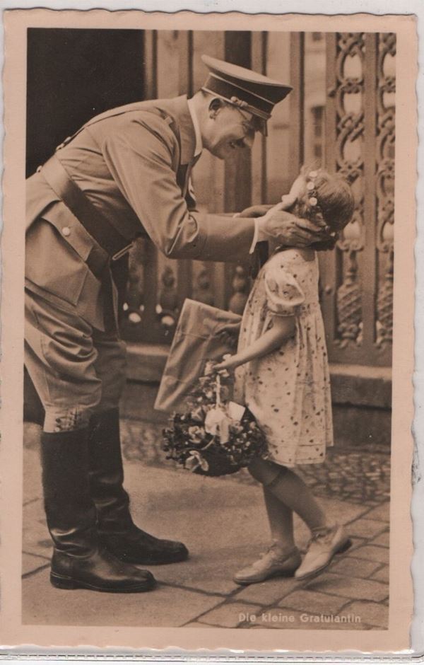 Cartolina originale per il 51° compleanno - Una bimba gli fa gli auguri