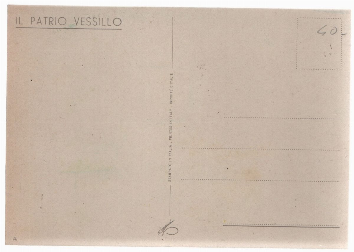 Cartolina Originale il Patrio Vessillo