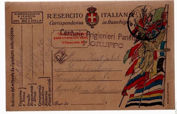 Cartolina originale in franchigia Regio esercito Italiano