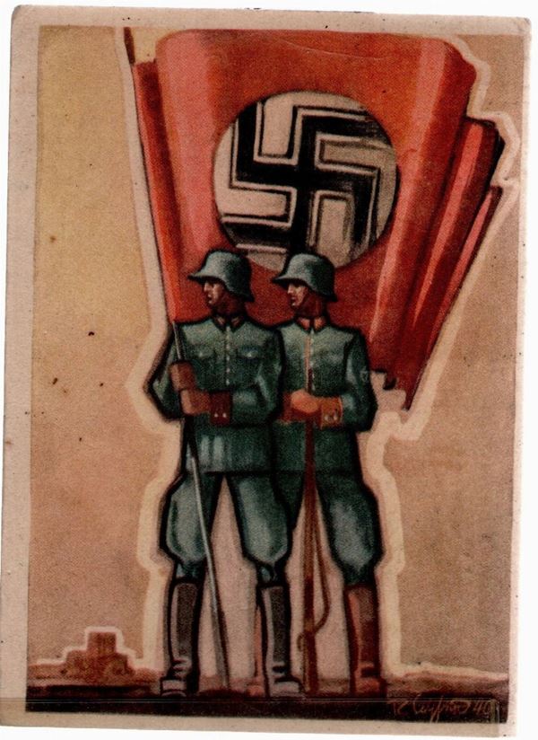 Cartolina originale Giornata della polizia tedesca 1941