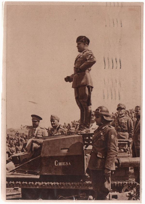 Original postcard rare great maneuvers of the year XII