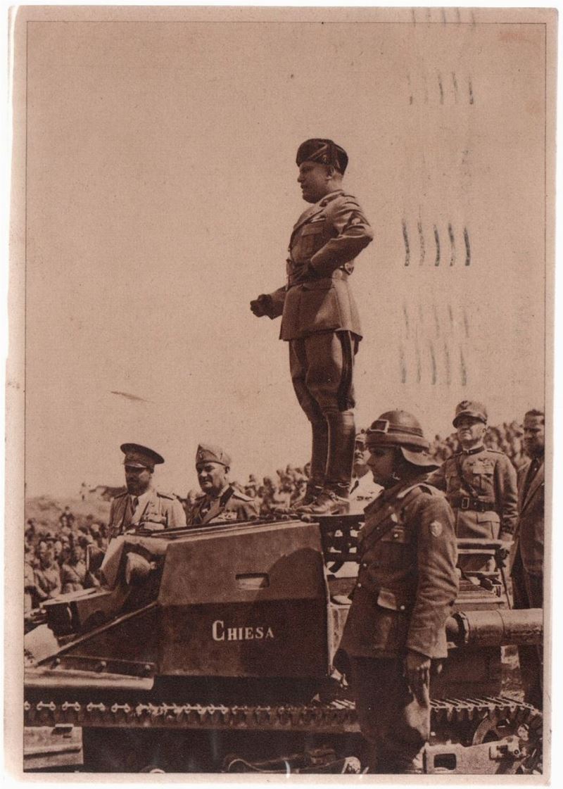 Cartolina originale rara grandi manovre dell'anno XII