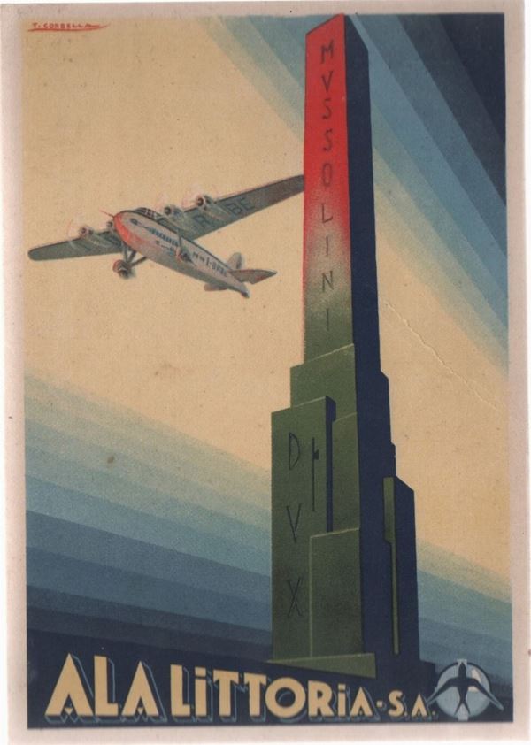 Rare original Futurism postcard