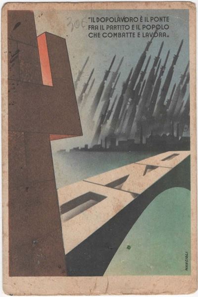 Cartolina Originale Pnf Dopolavoro Forze Armate o.n.D.