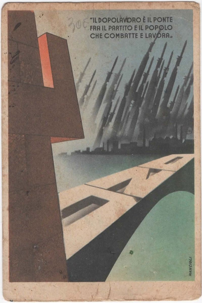 Cartolina Originale Pnf Dopolavoro Forze Armate o.n.D.