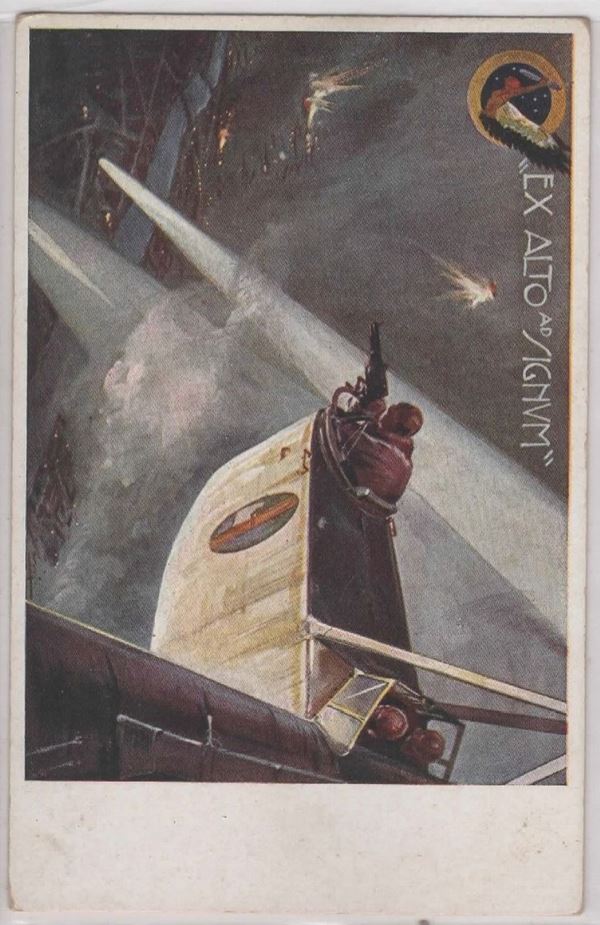 Cartolina Aviazione 8° stormo misto- 26° gruppo B.N. "Ex alto ad signum"