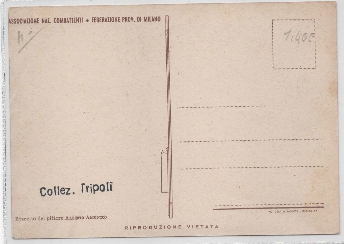Cartolina Originale Rara- "vincere" Triplice Alleanza-